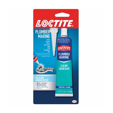 Loctite Clear Silicone High Strength Synthetic Rubber All-Weather Adhesive 2.7 oz 1716864